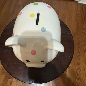 Unique Vintage Colorful Polka Dot Piggy Bank